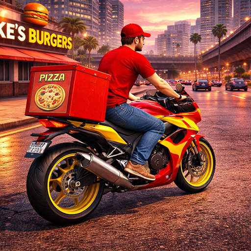 Food Rider & Delivery Boy Sim