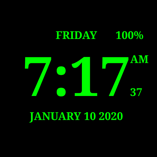 Digital Clock Live Wallpaper-7