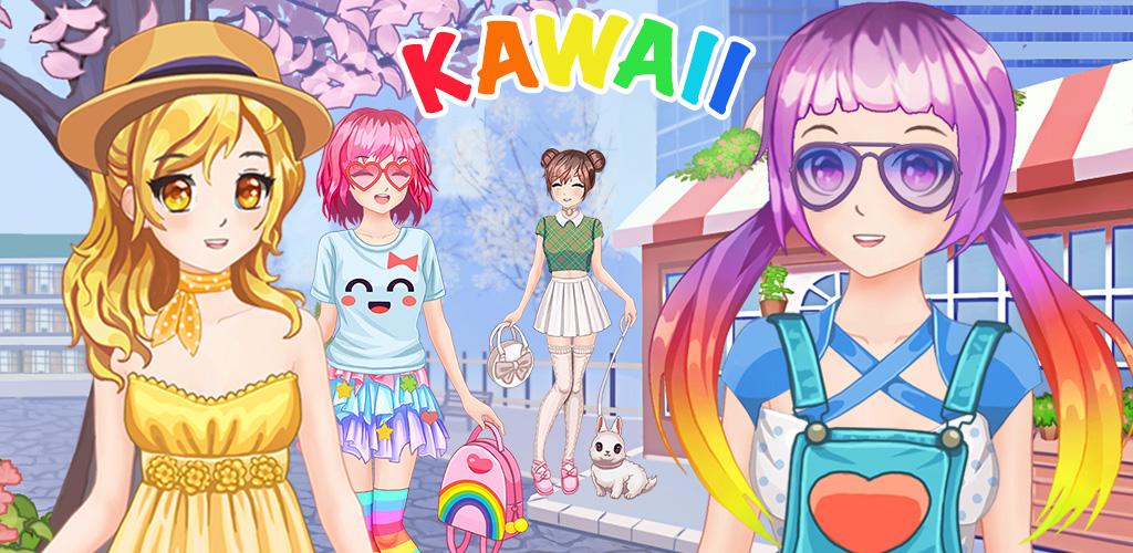صورة أنيمي KAWAII إرتد ملابس