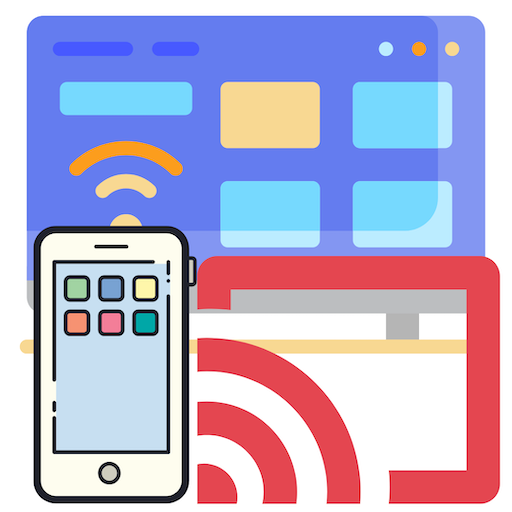 عرض الهاتف على التلفاز