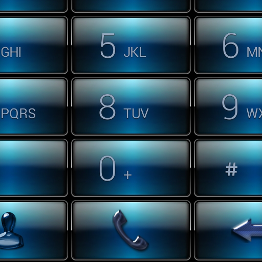 Dialer Gloss Blue Dusk Theme