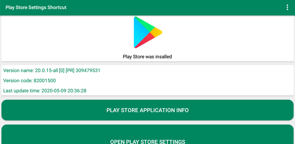 صورة Play Store Settings Shortcut