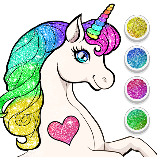 Unicorn الحصان العاب التلوين