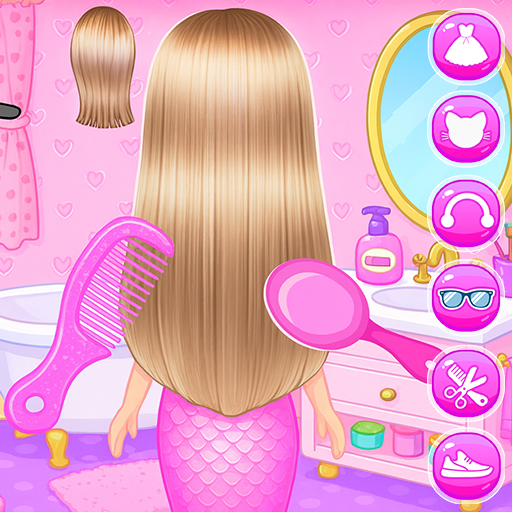 Princess Mermaid At Hair Salon