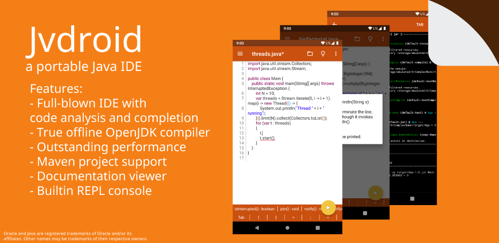 صورة Jvdroid - IDE for Java