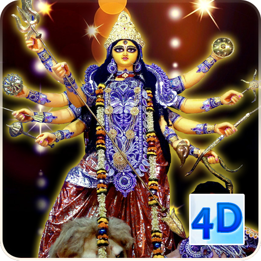 4D Durga Puja Live Wallpaper