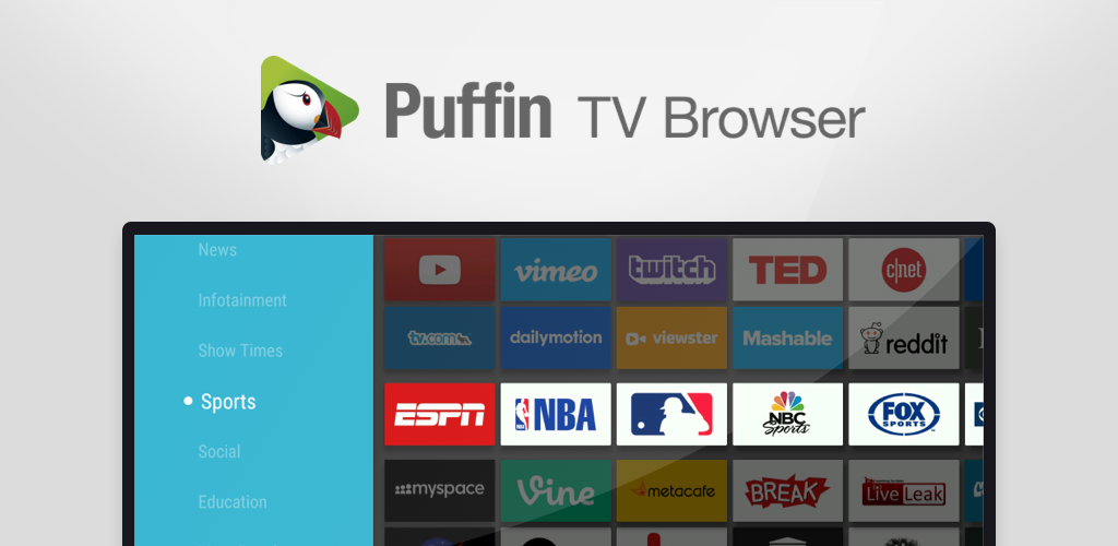 صورة متصفح Puffin TV